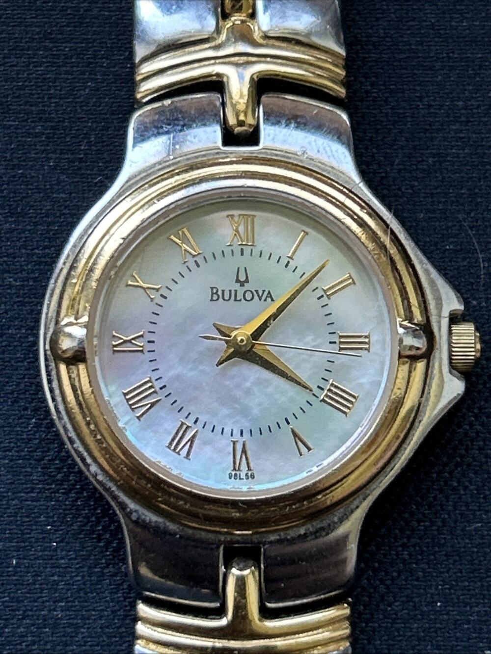 Bulova Two Tone MOP Dial Women’s Quartz Watch C876738
